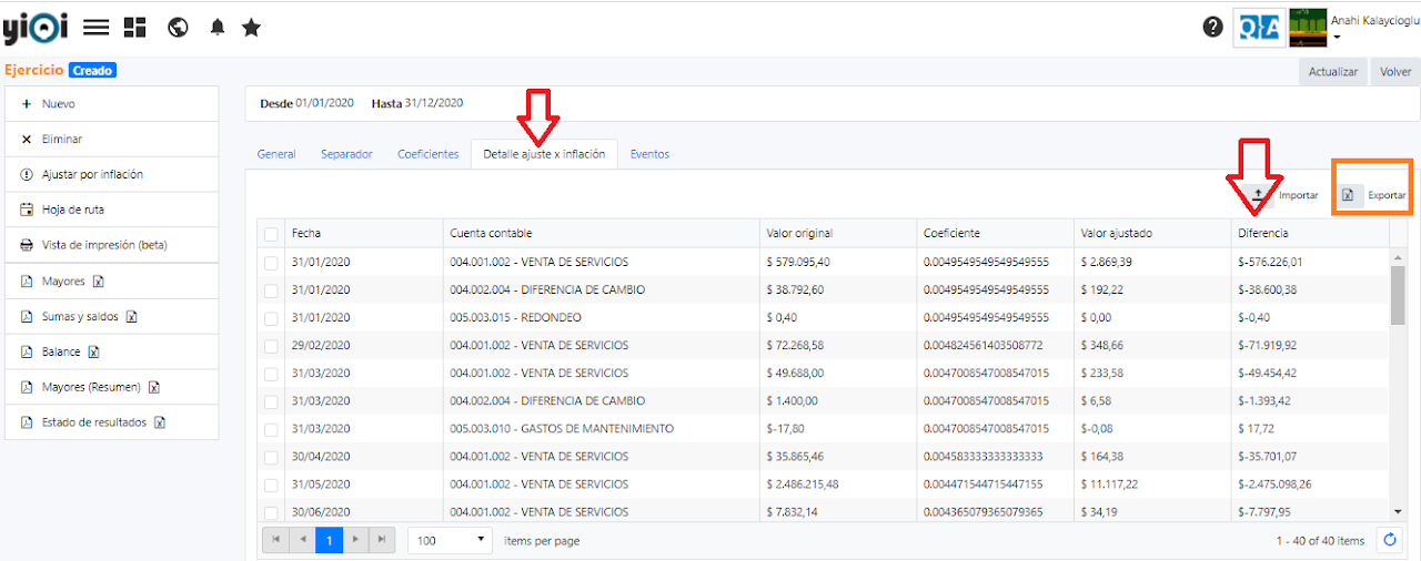 Captura de Ajustes por inflación 3
