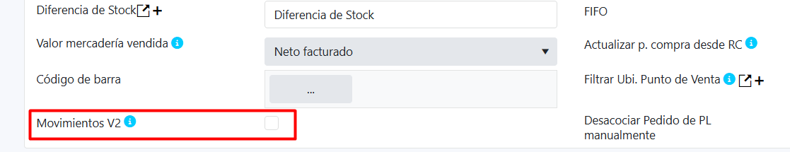 Captura de Modificando el stock 1