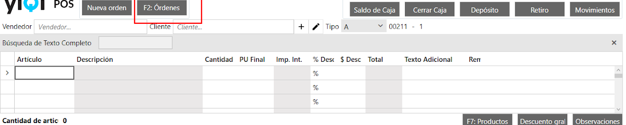 Captura de Devoluciones en el POS 1