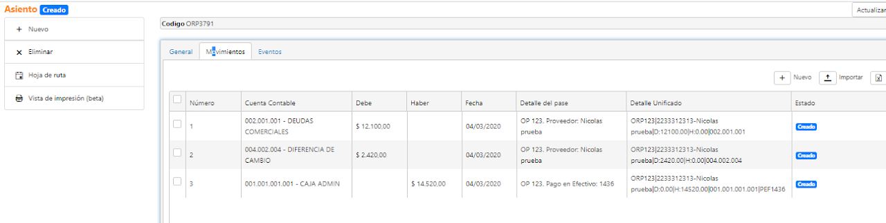 Captura de Factura de compra en dólares 3