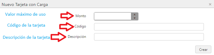 Captura de Tarjetas recargables 1
