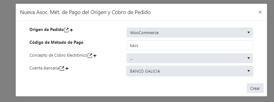 Captura de Asociando Métodos de Pago y Cobros 3