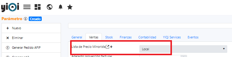 Captura de Configuración del POS 9