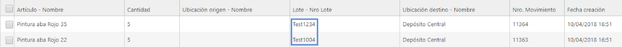 Captura de Ingreso de Artículos con Lote 3