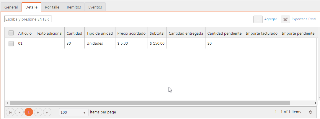 Captura de Orden de compra 3
