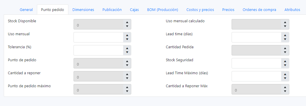 Captura de Punto de Pedido 1