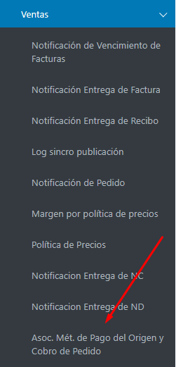 Captura de Asociando Métodos de Pago y Cobros 1