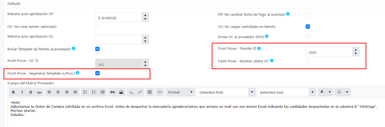 Captura de Front de Proveedores 10